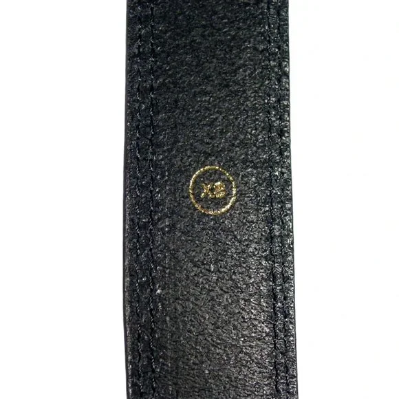 J. CREW Italian Leather Large Gold Buckle Belt BD072 Women's XS - Picture 6 of 7